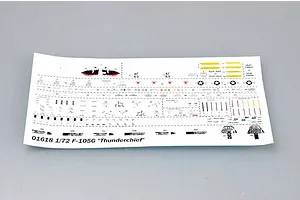 Trumpeter 1/72 F-105G Wild Weasel Jet Scaled Plastic Model Kit image 29782