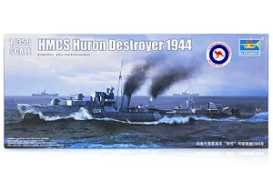 Trumpeter 1/350 HMCS Huron 1944 Destroyer Plastic Model Kit w/ Australian Decals image 29787