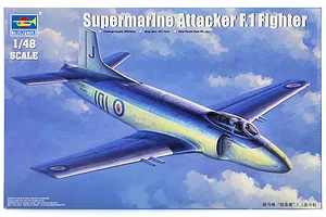 Trumpeter 1/48 Supermarine Attack F.1 Fighter Jet Scaled Plastic Model Kit image 29798