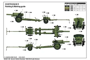 Trumpeter 1/35 Soviet 1938 122mm Howitzer M-30 (Late Version) Scaled Plastic Model Kit image 29843