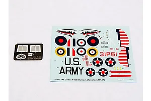 Trumpeter 1/48 P-40 Warhawk (Tomahawk II A) Fighter Scaled Plastic Model Kit image 29909