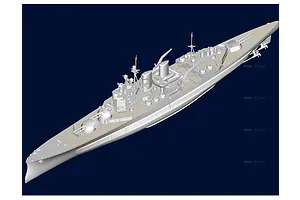 Trumpeter 1/700 HMS Renown 1942 Battle Cruiser Plastic Model Kit image 29992