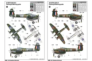 Trumpeter 1/48 British Westland Whirlwind Fighter Scaled Plastic Model Kit image 30003