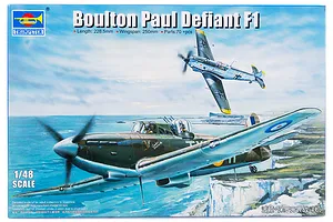 Trumpeter 1/48 British Boulton Paul Defiant F1 Fighter Scaled Plastic Model Kit image 30032