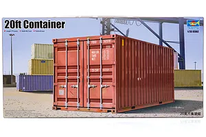 Trumpeter 1/35 20ft Shipping Container Scaled Plastic Model Kit image 30095