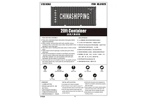 Trumpeter 1/35 20ft Shipping Container Scaled Plastic Model Kit image 30101