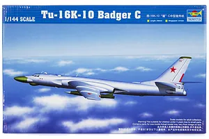 Trumpeter 1/144 Tu-16K-10 Badger G Bomber Jet Scaled Plastic Model Kit image 30135