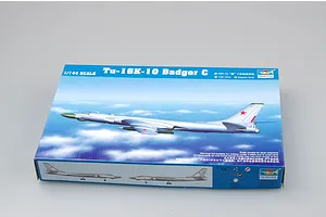 Trumpeter 1/144 Tu-16K-10 Badger G Bomber Jet Scaled Plastic Model Kit image 30140