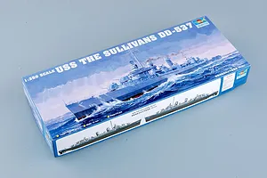 Trumpeter 1/350 USS The Sullivans DD-537 Destroyer Plastic Model Kit image 30144
