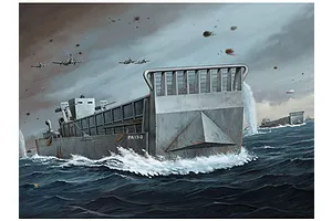 Trumpeter 1/72 USN WWII LCN 3 Vehicle Landing Craft Plastic Model Kit image 30239