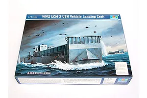 Trumpeter 1/72 USN WWII LCN 3 Vehicle Landing Craft Plastic Model Kit image 30240