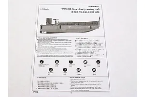 Trumpeter 1/72 USN WWII LCN 3 Vehicle Landing Craft Plastic Model Kit image 30243