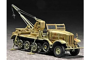 Trumpeter 1/72 German Sd.Kfz.9/1 6 Ton Crane Half-track Scaled Plastic Model Kit image 30253
