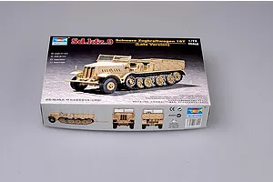 Trumpeter 1/72 German Sd.Kfz.9 18 Ton Half-track Scaled Plastic Model Kit image 30261