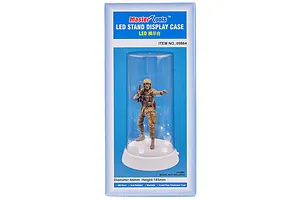 Trumpeter Model Plastic Display Case 84x185mm w/ LED image 30328