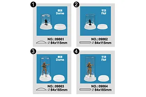 Trumpeter Model Plastic Display Case 84x185mm w/ LED image 30331