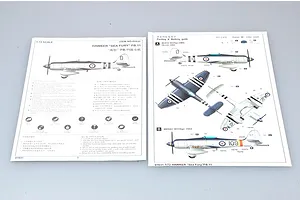 Trumpeter 1/72 British Hawk Sea Fury FB.11 Fighter Scaled Plastic Model Kit image 30356