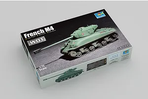 Trumpeter 1/72 French M4 Sherman Tank Scaled Plastic Model Kit image 30376