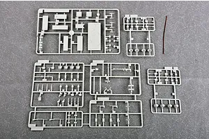 Trumpeter 1/35 German 280MM K5 (E) Leopold Railroad Gun Crews Scaled Plastic Model Kit image 30409