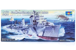 Trumpeter 1/700 German Zerstorer Z-30 1942 Destroyer Plastic Model Kit image 30423