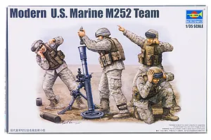Trumpeter 1/35 US Marine M252 Mortar Team Scaled Plastic Model image 30478
