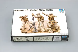 Trumpeter 1/35 US Marine M252 Mortar Team Scaled Plastic Model image 30480