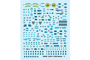 Trumpeter 1/144 F-14D Tomcat Fighter Jet Scaled Plastic Model Kit image 30545