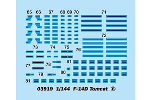 Trumpeter 1/144 F-14D Tomcat Fighter Jet Scaled Plastic Model Kit image 30550