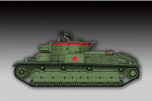 Trumpeter 1/72 Soviet T-28 Medium (Welded) Tank Scaled Plastic Model Kit image 30552