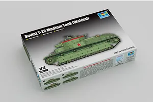 Trumpeter 1/72 Soviet T-28 Medium (Welded) Tank Scaled Plastic Model Kit image 30557