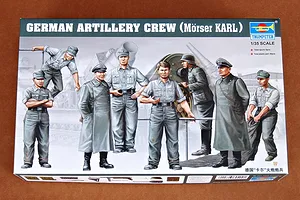 Trumpeter 1/35 German Artillery (Morser Karl) Crew Scaled Plastic Model Kit image 30565