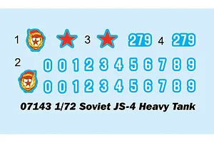 Trumpeter 1/72 Soviet JS-4 Heavy Tank Scaled Plastic Model Kit image 30593