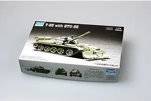 Trumpeter 1/72 T-55 Tank w/ BTU-55 Scaled Plastic Model Kit image 30596
