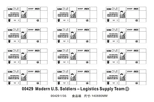 Trumpeter 1/35 US Modern Soldiers (Logistics Supply Team) Scaled Plastic Model Kit image 30618