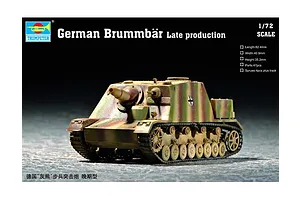 Trumpeter 1/72 German Brummbar (Late Version) Scaled Plastic Model Kit image 30645