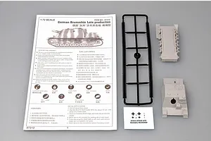 Trumpeter 1/72 German Brummbar (Late Version) Scaled Plastic Model Kit image 30647