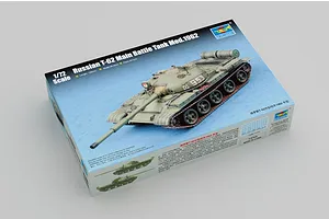 Trumpeter 1/72 Russian 1962 T-62 Main Battle Tank Scaled Plastic Model Kit image 30651