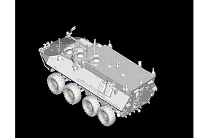 Trumpeter 1/72 U.S.M.C LAV-C2 (Command & Control) Armoured Vehicle Scaled Plastic Model Kit image 30697