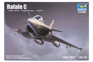 Trumpeter 1/144 Rafale C Fighter Jet Scaled Plastic Model Kit image 30726