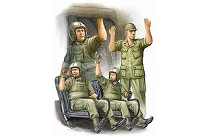 Trumpeter 1/35 US Vietnam CH-47 Chinook Crew Scaled Plastic Model Kit image 30736