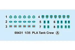 Trumpeter 1/35 PLA Tank Crew Scaled Plastic Model Kit image 30749