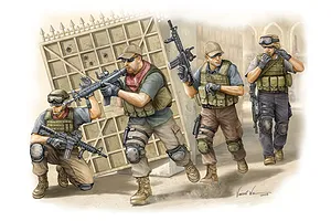 Trumpeter 1/35 Private Military Company (PMC) Assault Team in IRAQ Scaled Plastic Model Kit image 30774