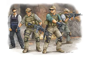 Trumpeter 1/35 Private Military Company (PMC) VIP Security Guards in IRAQ Scaled Plastic Model Kit image 30786