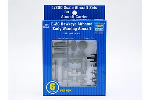 Trumpeter 1/350 E-2C Hawkeye Airborne Early Warning Aircraft Sets (6Pcs) for Aircraft Carrier Scaled Plastic Model Kit image 30805