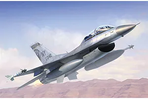 Trumpeter 1/144 F-16B/D Falcon Block 15/30 Fighter Jet Scaled Plastic Model Kit image 30830