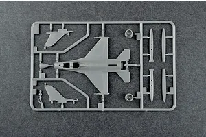 Trumpeter 1/144 F-16B/D Falcon Block 15/30 Fighter Jet Scaled Plastic Model Kit image 30837