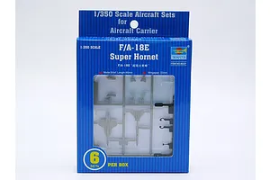 Trumpeter 1/350 F/A-18E Super Hornet Aircraft Sets (6Pcs) for Aircraft Carrier Scaled Plastic Model Kit image 30868