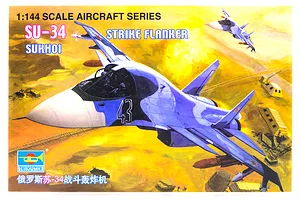 Trumpeter 1/144 SU-34 Strike Flanker Jet Scaled Plastic Model Kit image 30882