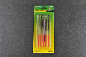 Trumpeter Master Tools Modelers Diamond File & Brass Brush Assorted Set 6Pcs image 30947