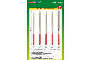Trumpeter Master Tools Modelers Diamond File Assorted Set 5Pcs image 30976
